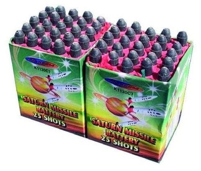 Катюша (0,3" / 25 залпов) SATURN MISSILE BATTERY 25S (2 шт.)