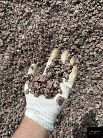 красный гранитный щебень