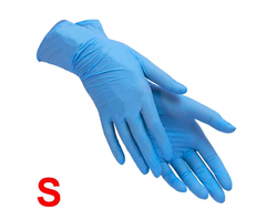 Нитриловые Перчатки Голубые (S)