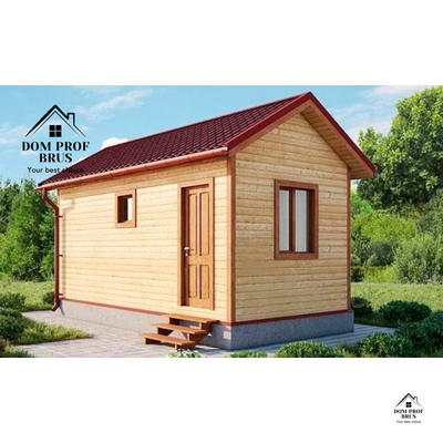 Баня из профилированного бруса &quot;Дружеская&quot; 16м2 6х3