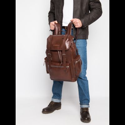 Кожаный рюкзак Voltaggio Premium brown (арт. 3091-53)