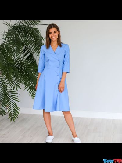 ПЛАТЬЕ DOCLIKE DL317 голубое