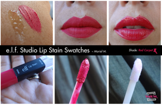Стойкая помада - блеск E.L.F. Studio Lip Stain 82508 Red Carpet