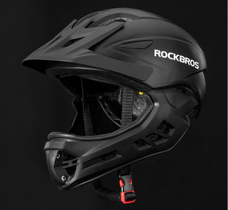 Шлем RockBros WT-018, Full Face, разм. 48-58 см, черн.