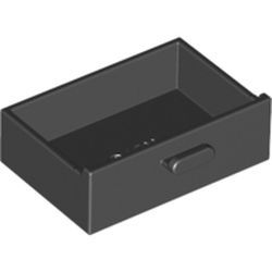 Container, Cupboard 2 x 3 Drawer, Black (4536 / 453626 / 6346248 / 6360057)