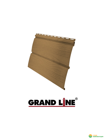 Виниловый сайдинг Grand Line Amerika (Гранд Лайн Америка) Блок-хаус длина 3,00 м. Цвет: Карамельный