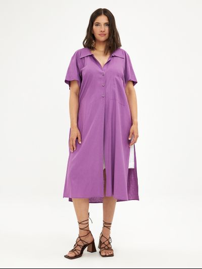 Платье-рубашка в цвете Dahlia