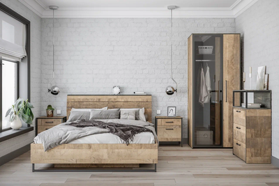 Тумба прикроватная Трувор 13.290 дуб гранж песочный, интра