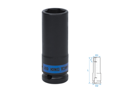 Головка торцевая ударная глубокая шестигранная 1/2", 20 мм KING TONY 443520M