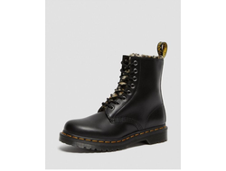 Dr Martens ботинки LEOPARD черные зимние женские