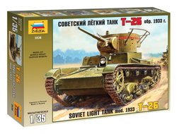 Сборная модель: (Звезда 3538) Советский легкий танк Т-26 (обр. 1933 г.)