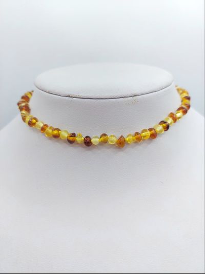 Детские бусы из мелкого янтаря 40
