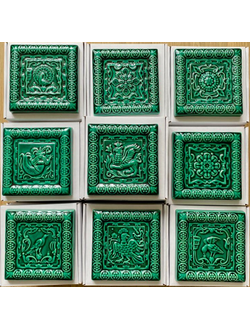 Керамическая плитка "Славянские изразцы" (однотонная)