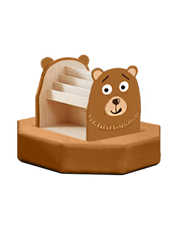 ТУМБА ДЛЯ ИГРУШЕК И ПОСОБИЙ 27 С БАНКЕТКОЙ