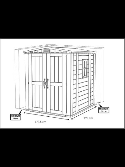 Сарай "Фактор 6х6" (размеры 173 х 195 см)