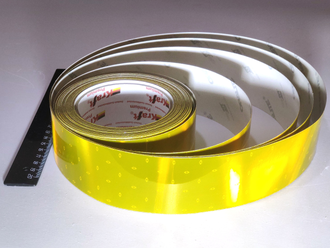 Светоотражающая лента желтая 50мм пр-во Германия