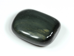 Кошачий глаз (кварцевый), галтовка, ЮАР (25*20*10 мм, 11 г) №28435