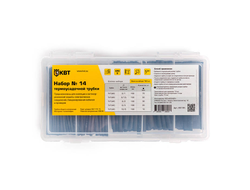 Набор термоусадочных трубок №14 (черн) в органайзере в нарезке по 100мм