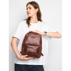 Женский кожаный рюкзак Anzolla cognac (арт. 3040-03)