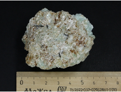 Тальк зеленый (благородный) необработанный, Урал, Шабры (60*50*31 мм, 117 г) №20565