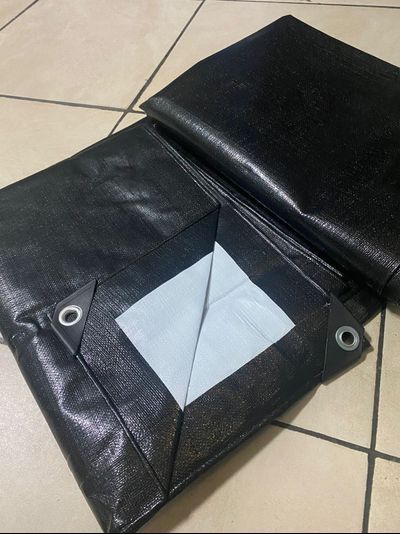 Тент Тарпаулин защитный 10х15 м, 230 г/м2, шаг люверсов 0,5 м