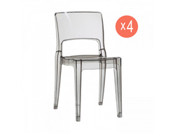 Комплект прозрачных стульев Isy Antishock Set 4