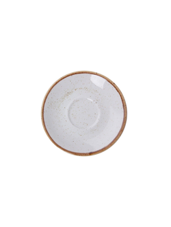 Блюдце для кофейной чашки 12 см фарфор цвет бежевый