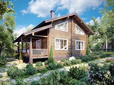 Дом с тремя спальными комнатами ПБ-04, 178 м2