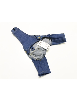 Джинсовые штаны для собаки темные