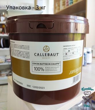 Какао-масло, Callebaut, Бельгия, 3 кг