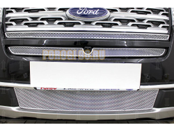 Защита радиатора Ford Explorer 2018- chrome низ PREMIUM