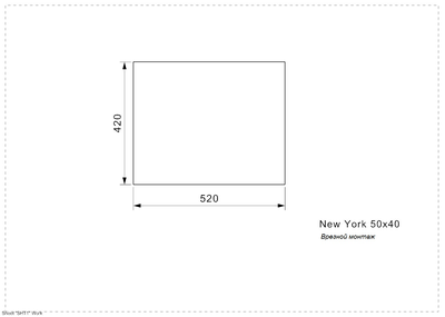 Мойка Reginox New York 50x40 Regi Color