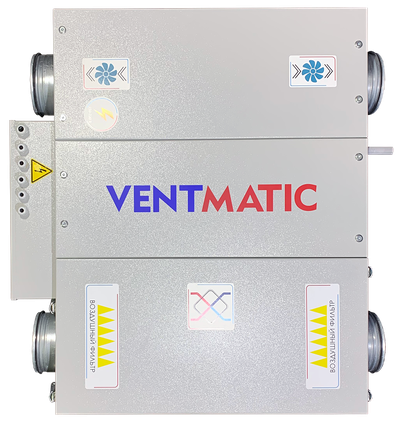 VMPVU-E-PR-300-1.8/1-1 КОМПАКТНАЯ ПРИТОЧНО-ВЫТЯЖНАЯ УСТАНОВКА С ПЛАСТИНЧАТЫМ РЕКУПЕРАТОРОМ 300 м3/ч, 1,8 kW/230VAC
