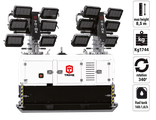 Передвижная мачта освещения TRIME X-Double 12х320 светодиодная