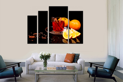 Модульная картина "Серьезный натюрморт"