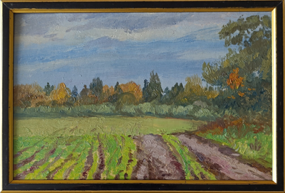 "Берёзовая роща" картон масло 1970-е годы