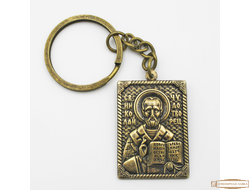 Металлический брелок Святой Николай