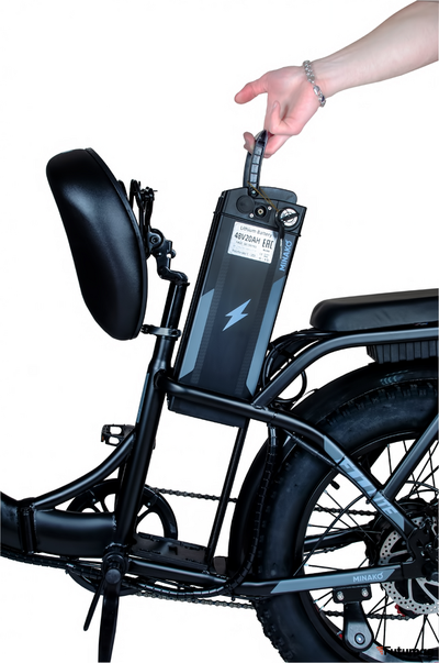 Электровелосипед Minako F11 PRO 20 (черный)