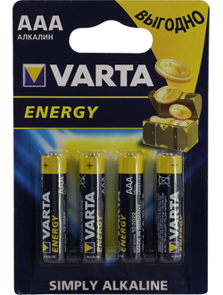 Батарейка AAA щелочная VARTA ENERGY 4103 1.5V 4 шт