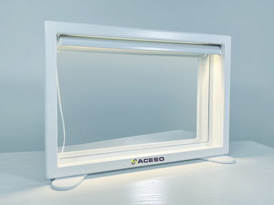 Профессиональное зеркало логопеда АЛМА 670 × 440 × 107 мм с подсветкой