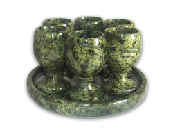 Набор коньячный на 6 персон, змеевик