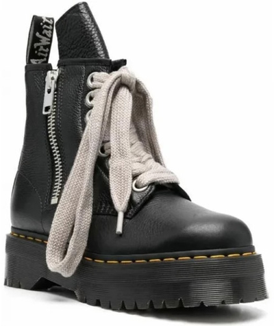 Dr Martens X Rick Owens Strobe 1460 Quad Sole Jumbo Lace Black