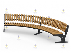 1656 Диван парковый тип 10