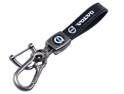 Премиум кожаный брелок с логотипом VOLVO