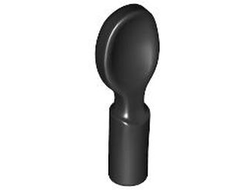 Minifigure, Utensil Spoon - Handle with Flat End, Black (80179 6475201)