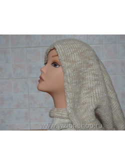 вязаный женский шарф капюшон италия визио купить зима 2017