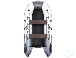 Лодка ПВХ Мастер Лодок Ривьера Гидролыжа 3200НДНД "Комби" Св.Серый / Графит