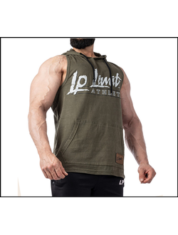 Майка с капюшоном LP Tanktop Stonewashed 2701-867 хаки