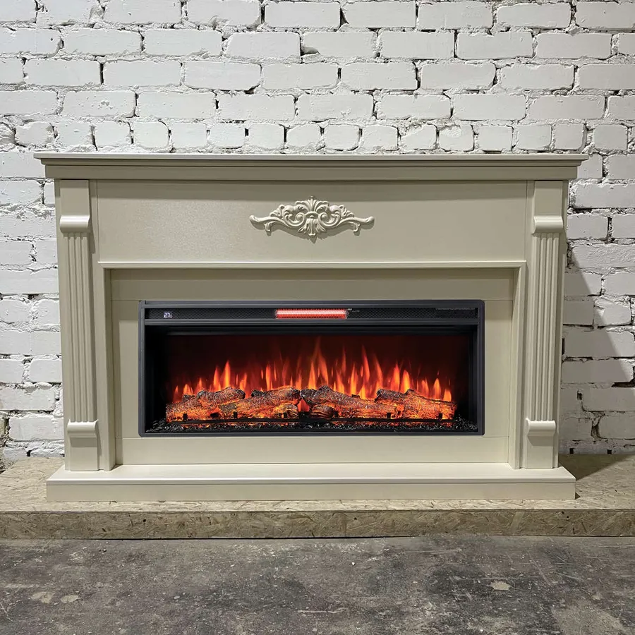 Линейный электрический камин Брукс