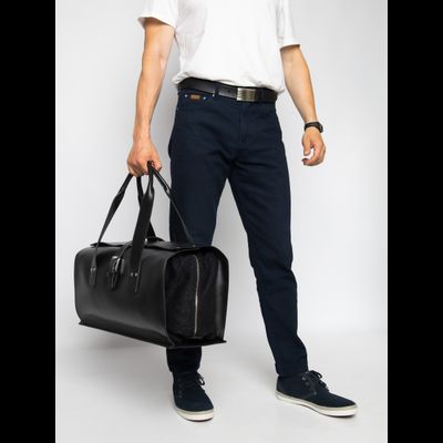 Кожаная дорожная сумка Gavardo Premium black (арт. 
4043-51)